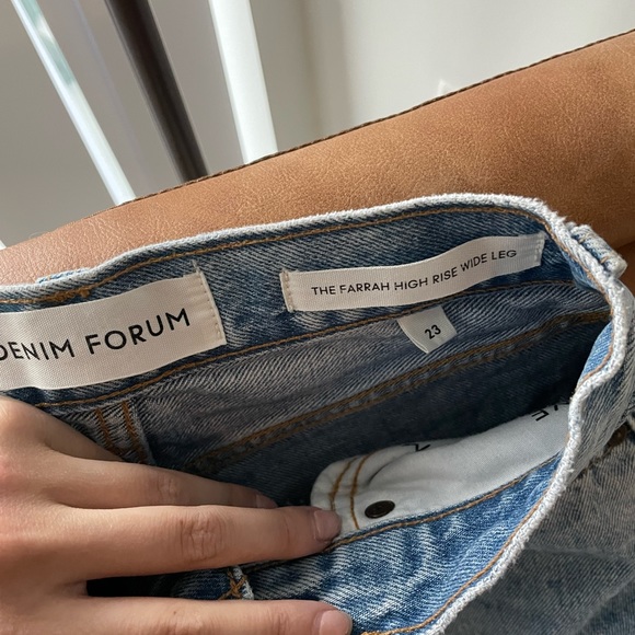 ARITZIA Denim Forum Farrah High Rise Wide Leg - Picture 2 of 6